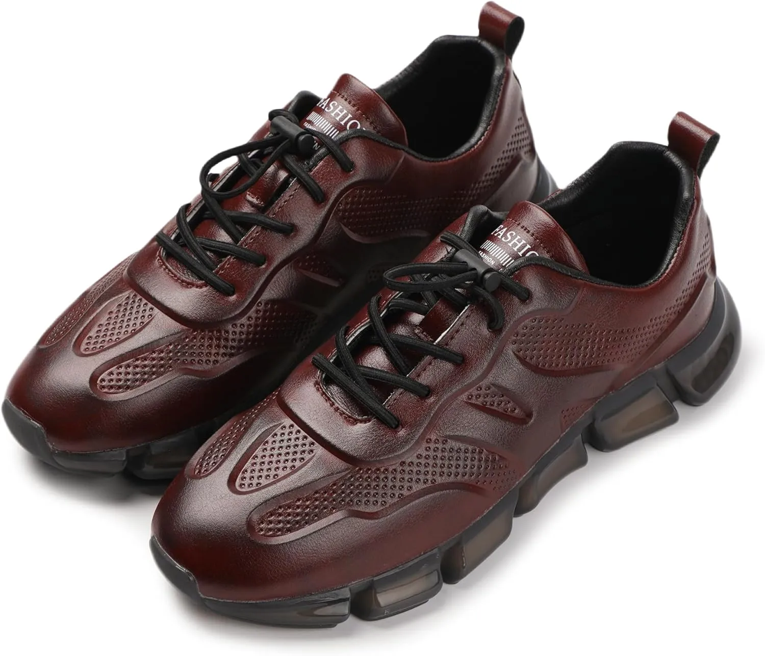 Welford Men’s Fashion Sneaker Classic Leather Casual Shoes Slip On Business Walking Shoes