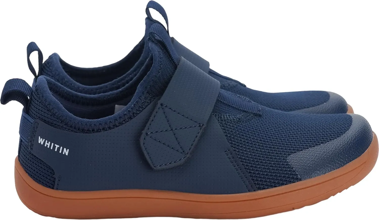 WHITIN Little/Big Kid Wide Width Barefoot Shoes | Boys/Girls Minimalist Elastic Opening Sneakers | Flexible- Zero Drop Sole