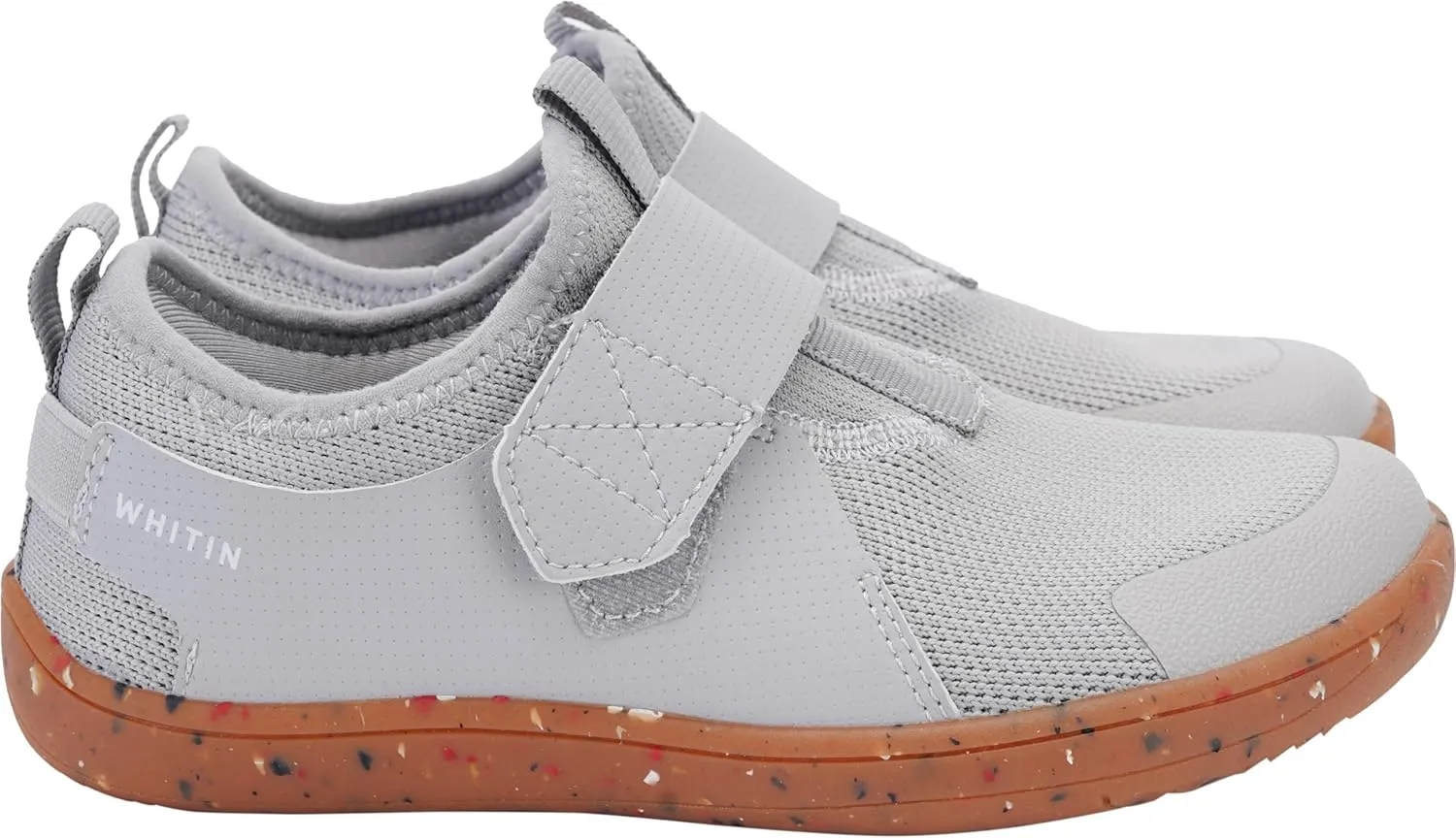 WHITIN Little/Big Kid Wide Width Barefoot Shoes | Boys/Girls Minimalist Elastic Opening Sneakers | Flexible- Zero Drop Sole