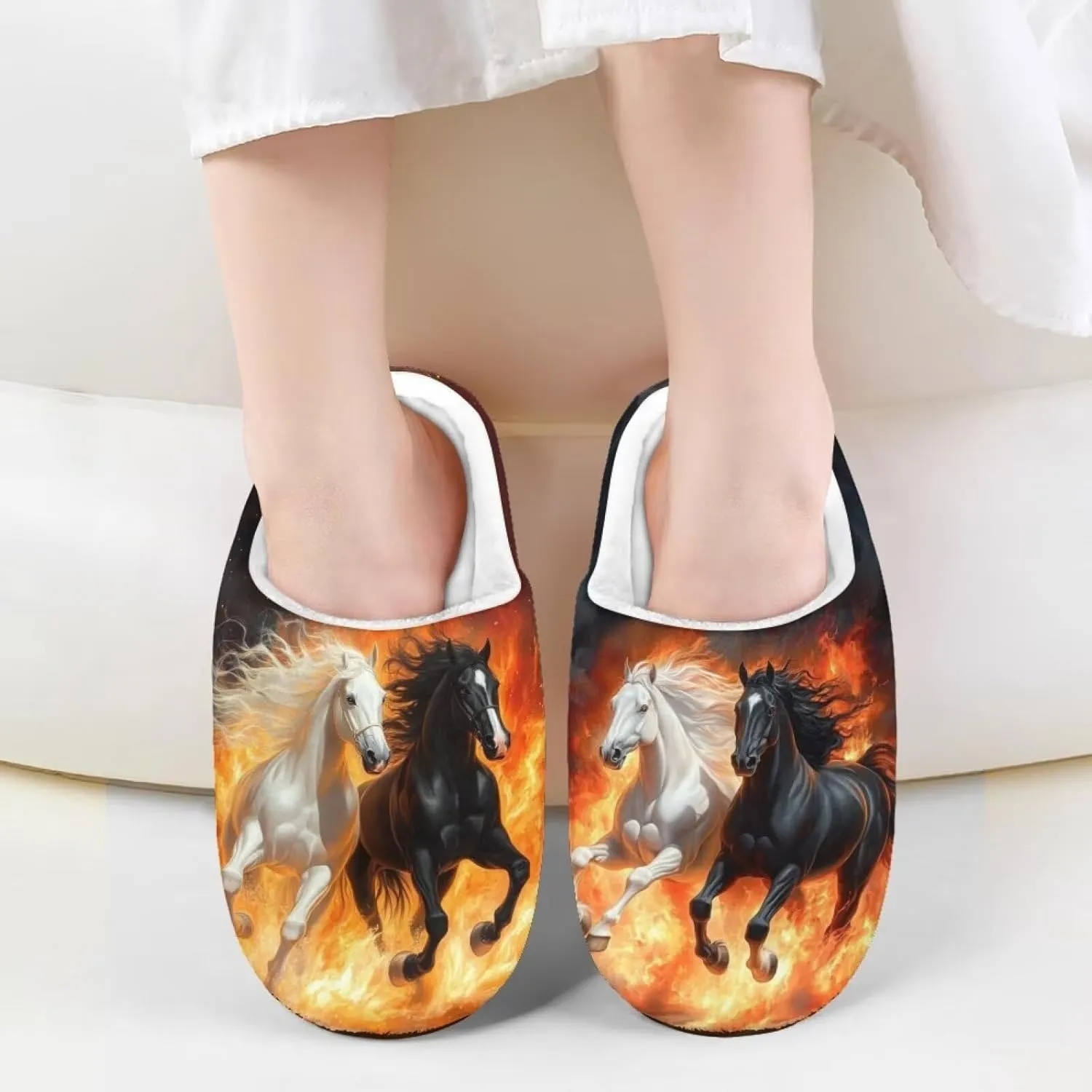 Winter Warm Slippers for Girls Kids Boys Size 9-15 Indoor Outdoor Fuzzy Slippers
