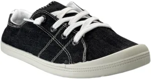 Women Slip-On Linen Canvas Lace-Up Fashion Sneaker