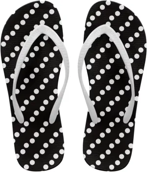 Women's Beach Flip-Flops Tropical Style Lightweight Thong Sandals with EVA Sole Non-Slip Pool Shower Slippers