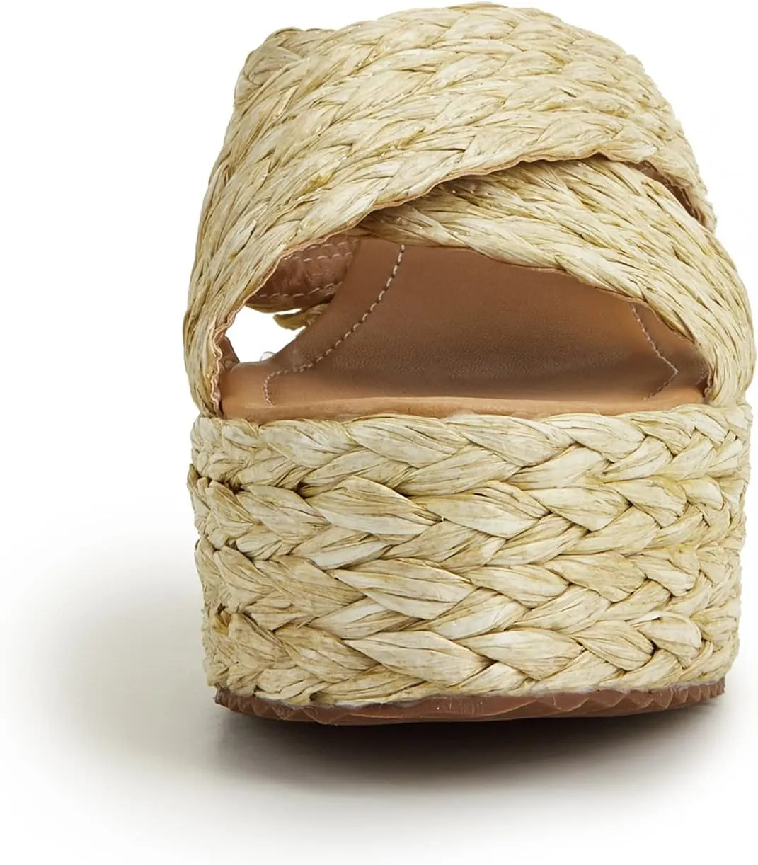 Womens Espadrille Platform Wedge Sandal Open Toe High Heel Elastic Ankle Strap Wedges