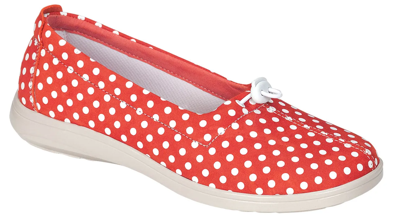Women's Funk Active Slip On Loafer in Naranja Dot