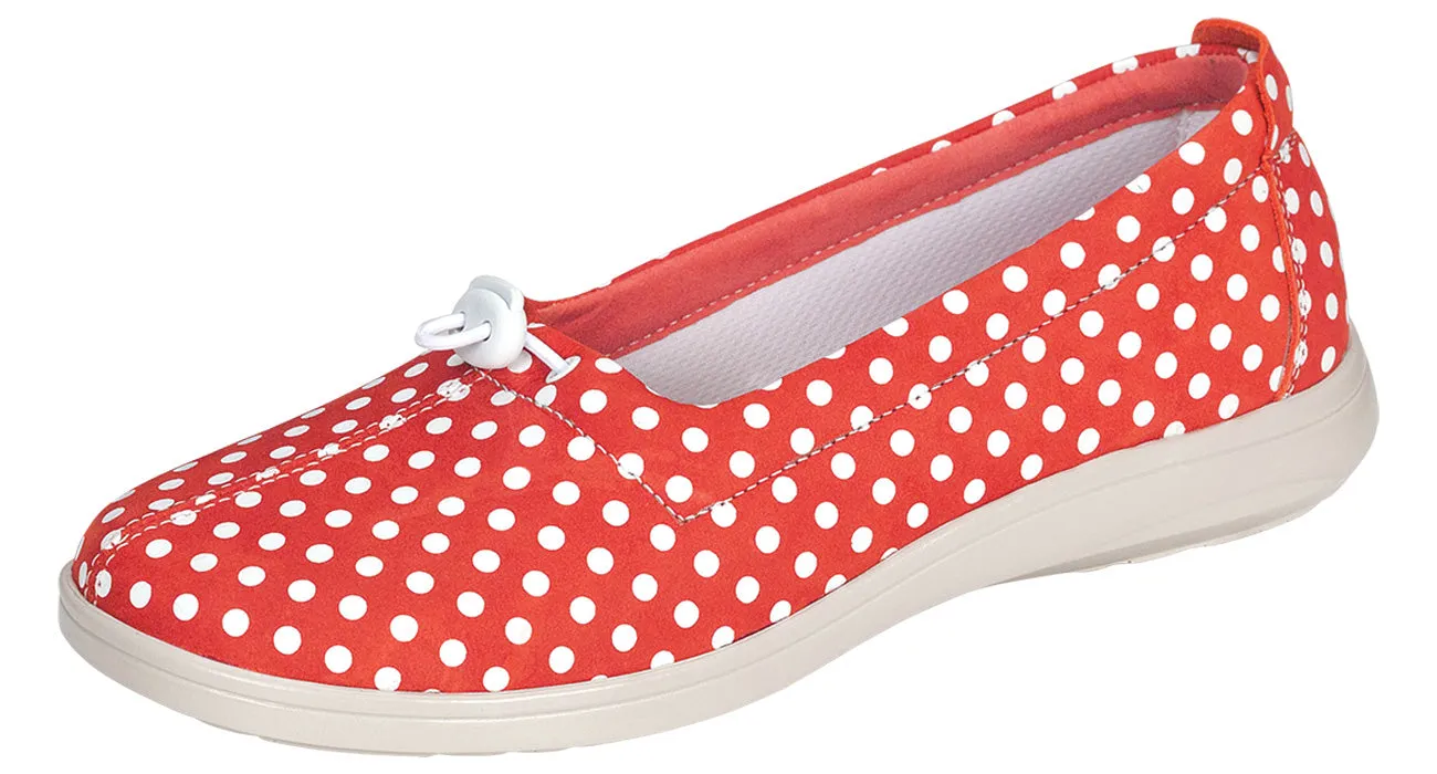 Women's Funk Active Slip On Loafer in Naranja Dot