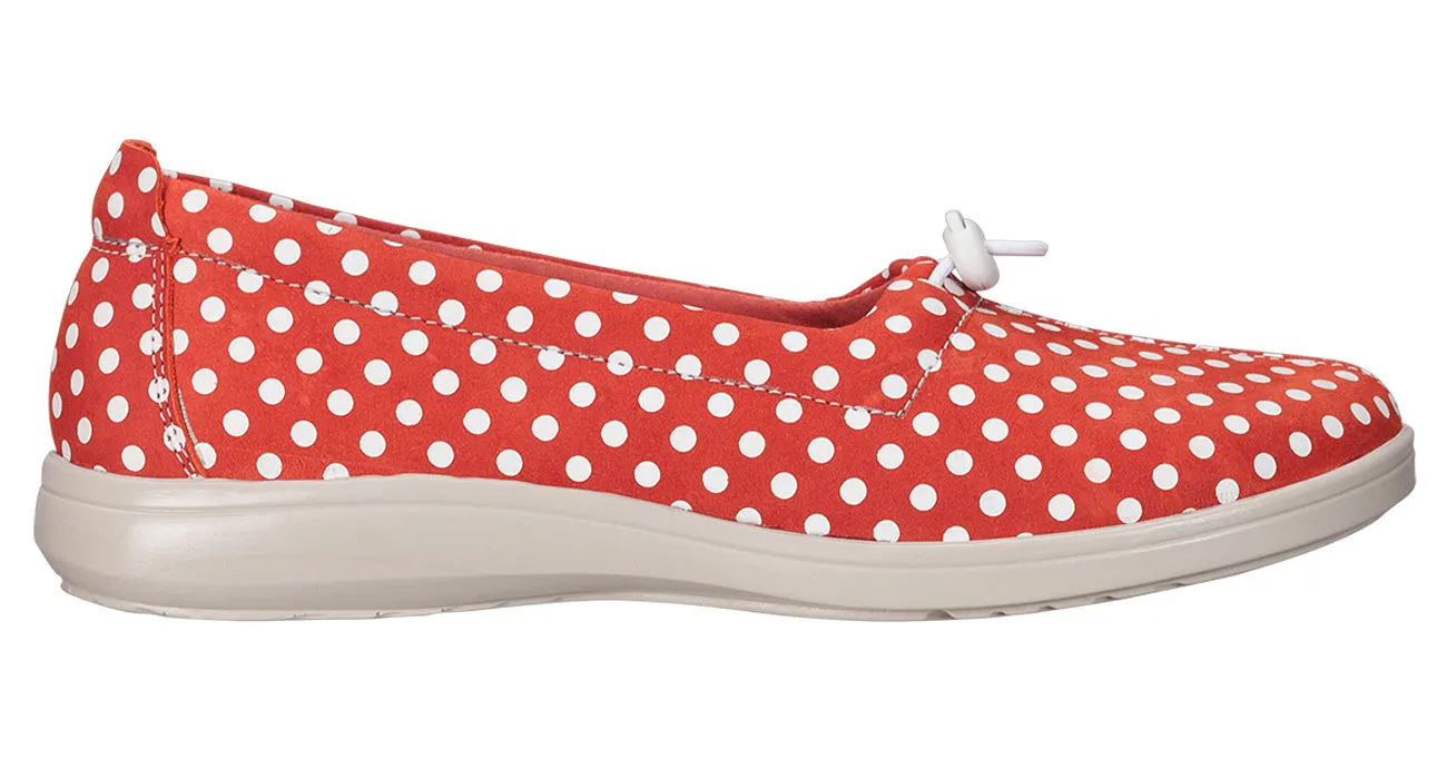 Women's Funk Active Slip On Loafer in Naranja Dot