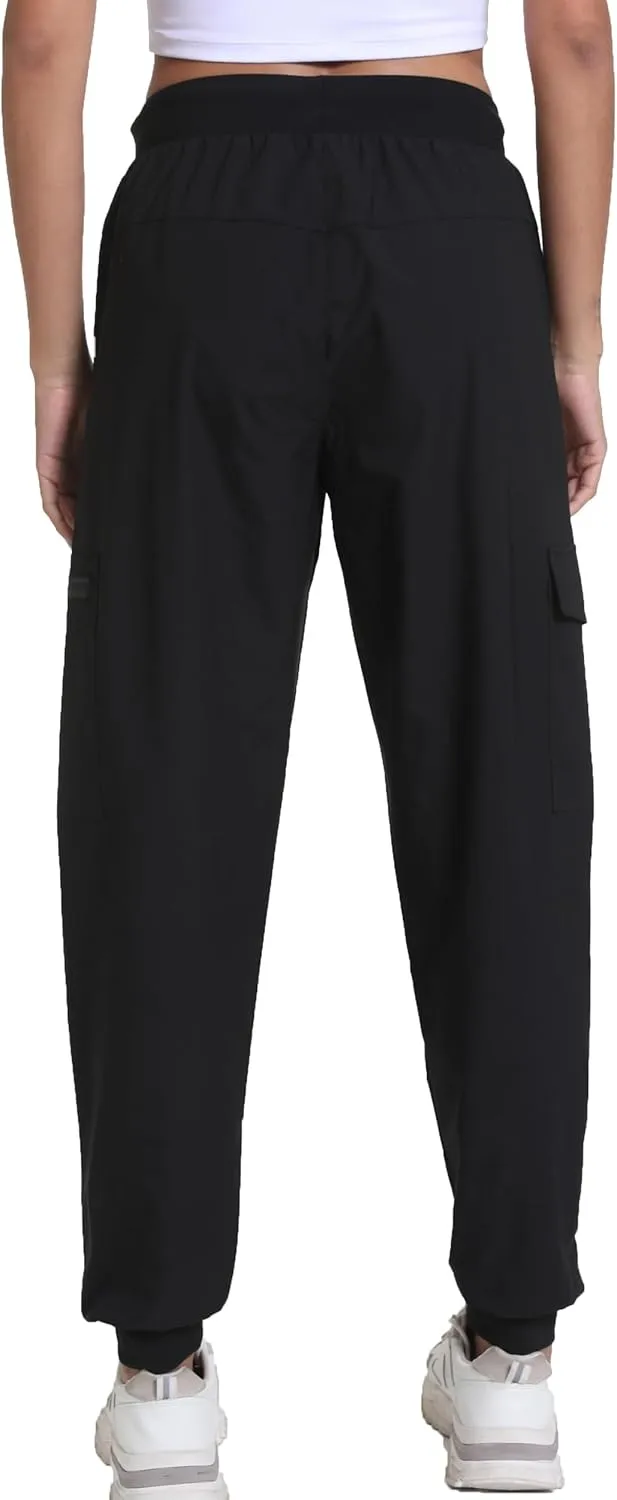 Women's Joggers with Pockets, Hiking Cargo Water Resistant Lightweight Pants for Women Workout Athletic Travel Camping