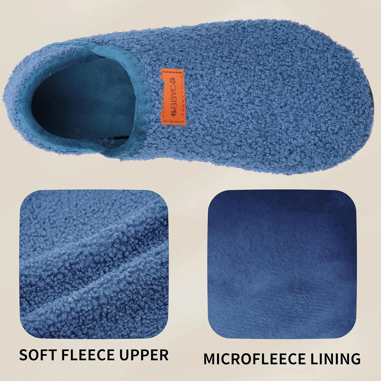 Women's Men's Fuzzy Fur Slippers Casual House Shoes Non Slip Barefoot Slipper Socks Warm Closed Back Indoor Outdoor Shoes
