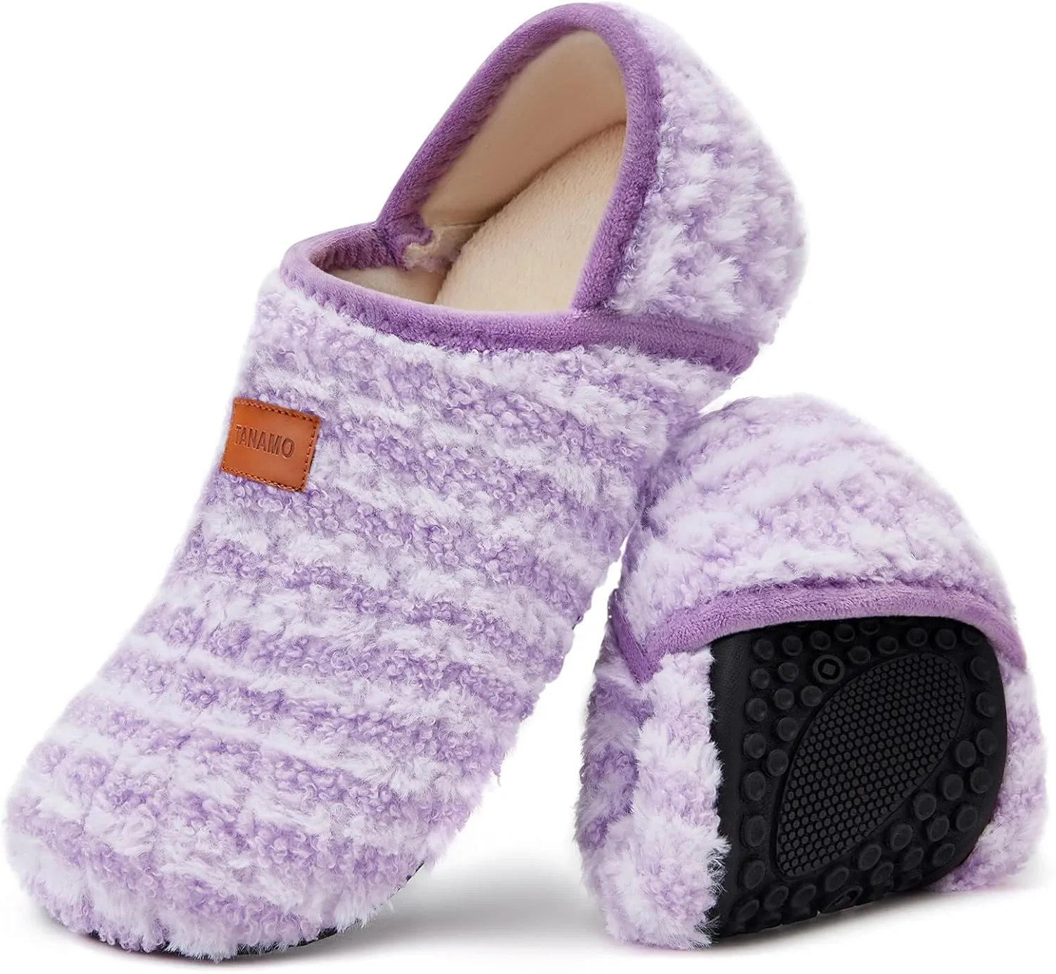 Womens Mens Slippers House Socks Two-Way Barefoot Wear Indoor Bedroom Shoes Fuzzy Comfortable for Home Travel Yoga