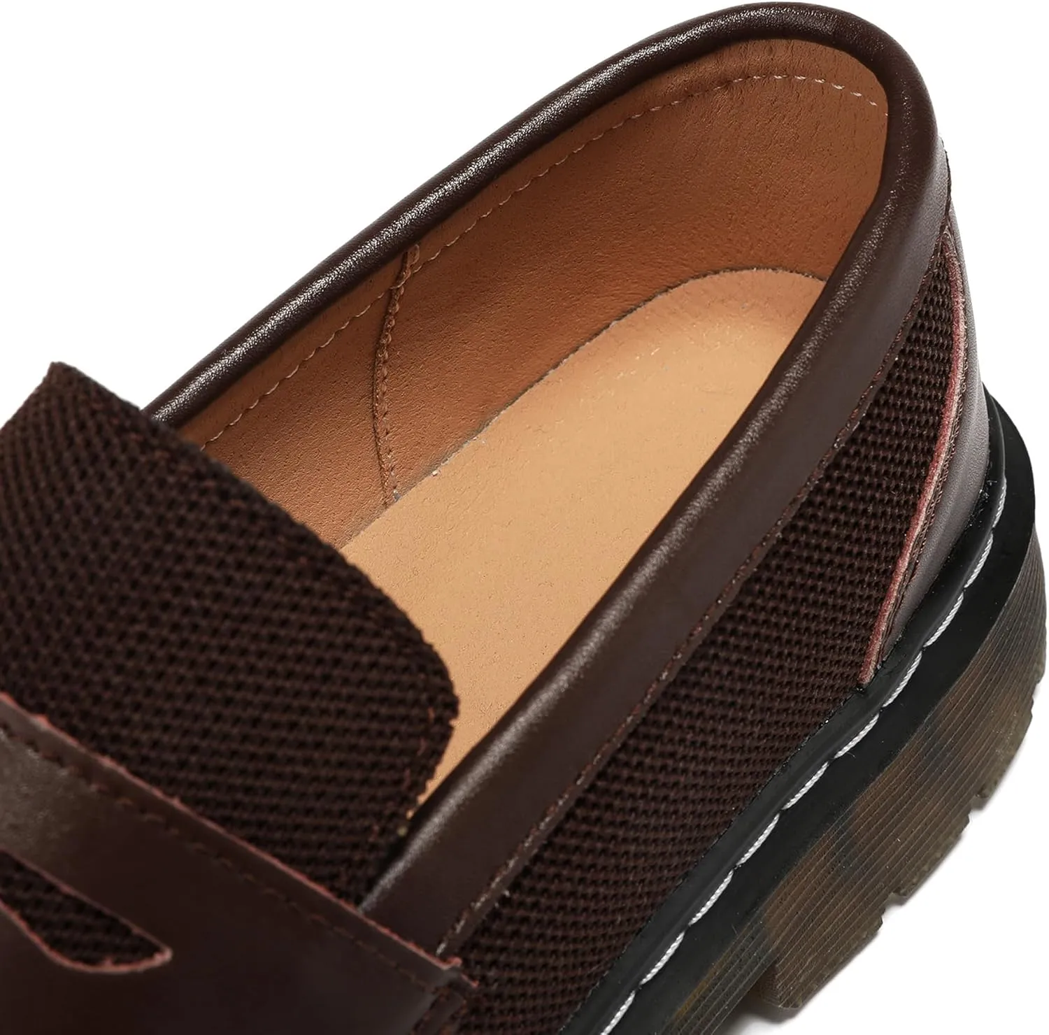 Women's Mesh Penny Loafers Breathable Knitted Flat Shoes Comfortable & Lightweight Slip-Ons