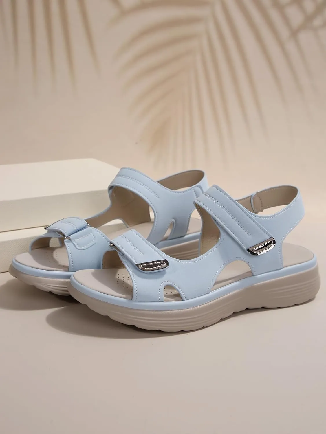 Women's Orthopedic Sport Sandals Shoes with Soft Cushion Foam Arch Support Casual Platform Shoes Dressy Back Strap