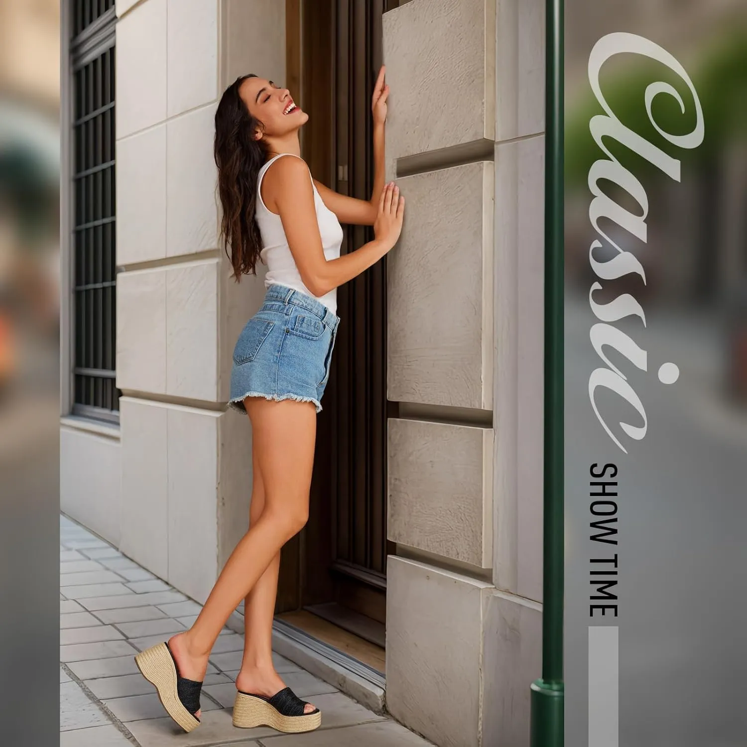 Women's Platform Wedge Espadrille Sandals wedge heel Sandals For Women Summer Beach