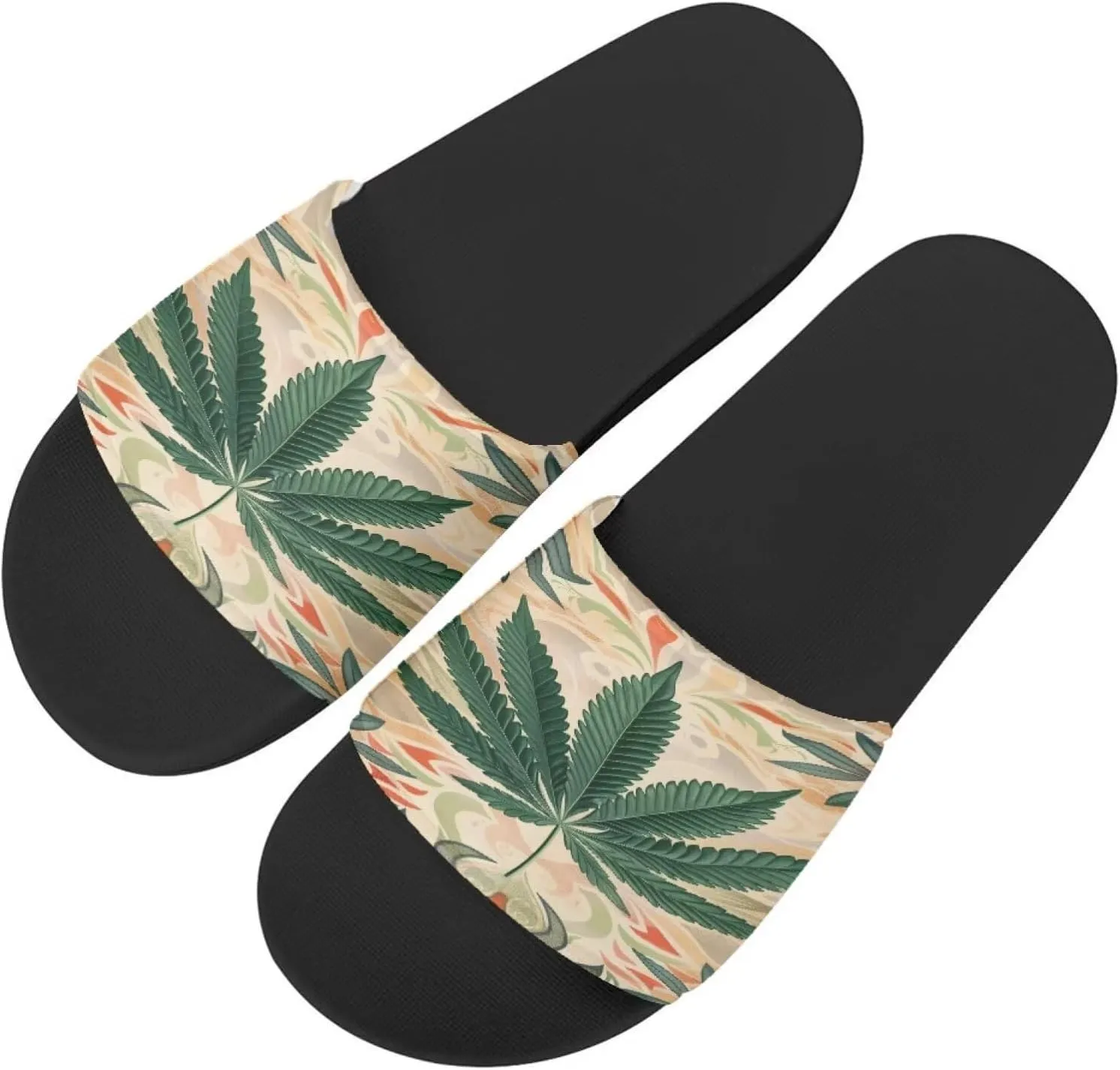 Womens Sandals Fat Slides Open Toe Slide Slippers Travel Fashion Slide Sandals Non Slip Shower Slippers