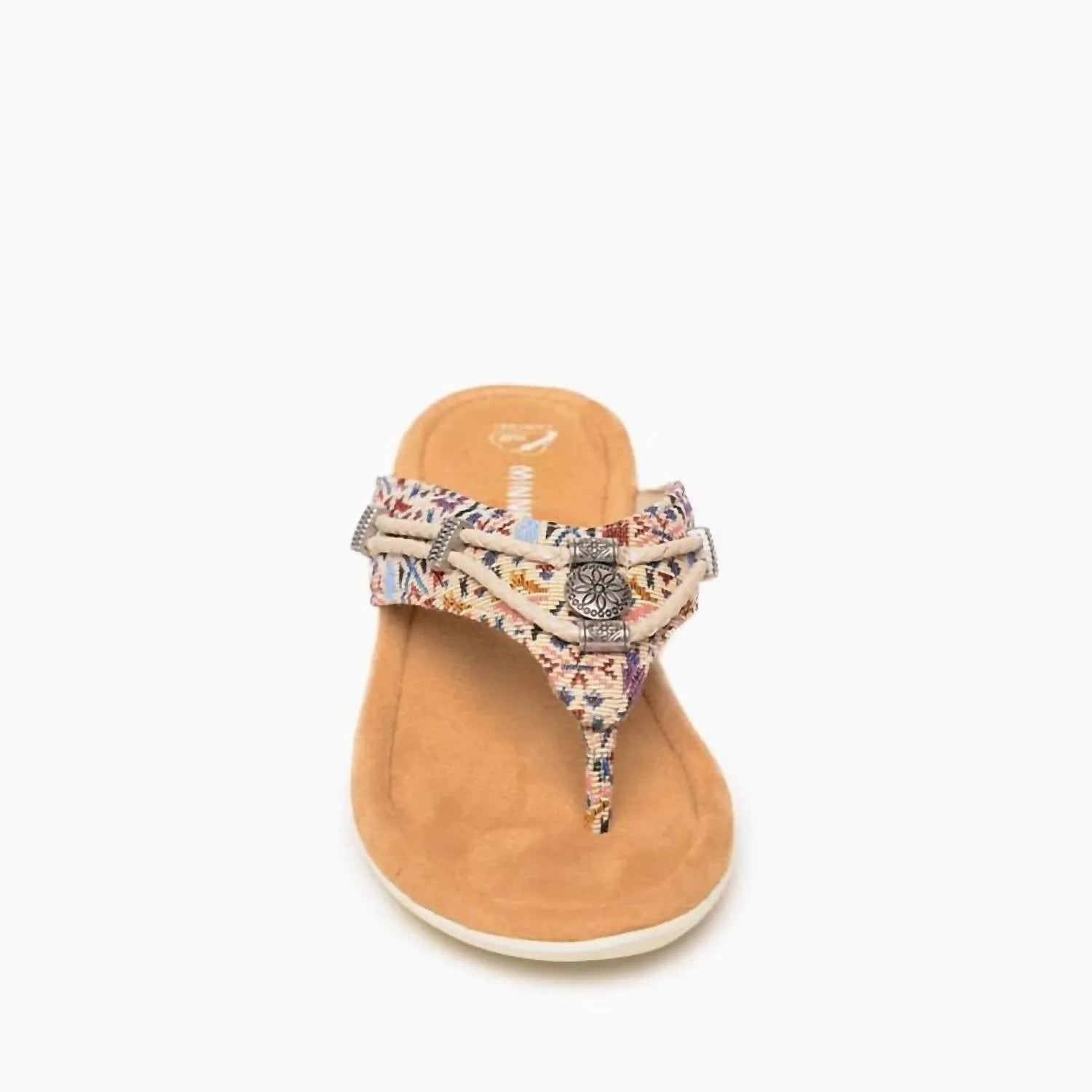 Women's Silverthorn 360 Toe Post Sandal In Cream Needle Point