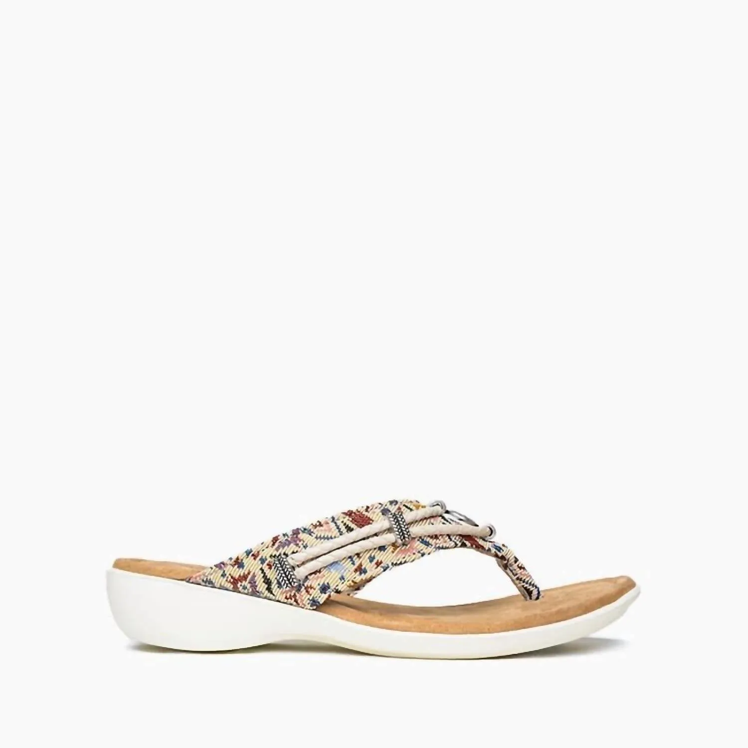 Women's Silverthorn 360 Toe Post Sandal In Cream Needle Point