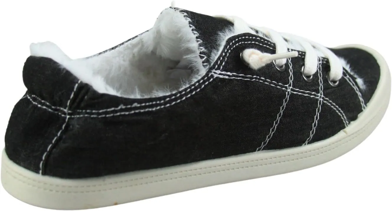 Women’s Slip-On Sneaker Fashion Low Top Casual Shoes Lace up Classic Walking Shoes