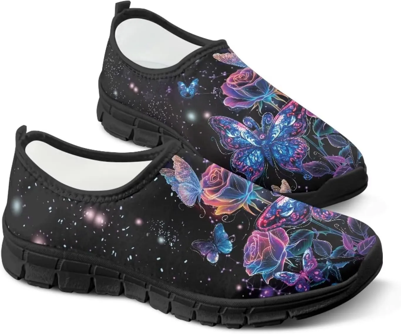 Womens Slip On Walking Shoes Non Slip Loafer Breathable Holiday Travel Shoe Lightweight Casual Low Top Sneakers SizeUS 5.5-11.5