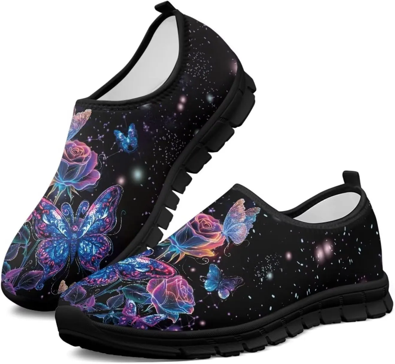 Womens Slip On Walking Shoes Non Slip Loafer Breathable Holiday Travel Shoe Lightweight Casual Low Top Sneakers SizeUS 5.5-11.5