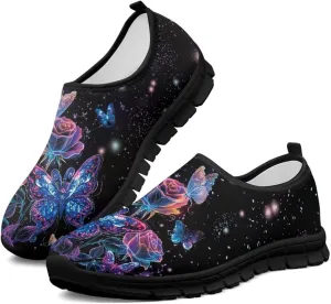 Womens Slip On Walking Shoes Non Slip Loafer Breathable Holiday Travel Shoe Lightweight Casual Low Top Sneakers SizeUS 5.5-11.5