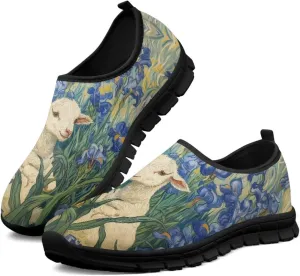 Womens Slip On Walking Shoes Non Slip Loafer Breathable Holiday Travel Shoe Lightweight Casual Low Top Sneakers SizeUS 5.5-11.5