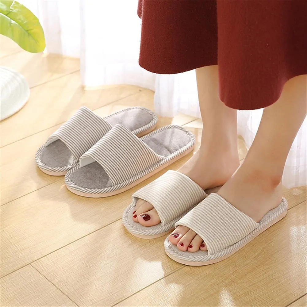 Womens Slipper House Slippers Men,4 Pairs Spa Slippers, Non Slip Disposable Slippers for Guest Washable Guest Slippers Travel Slippers Slide Slipper Bride Slippers with 4 Different Sizes