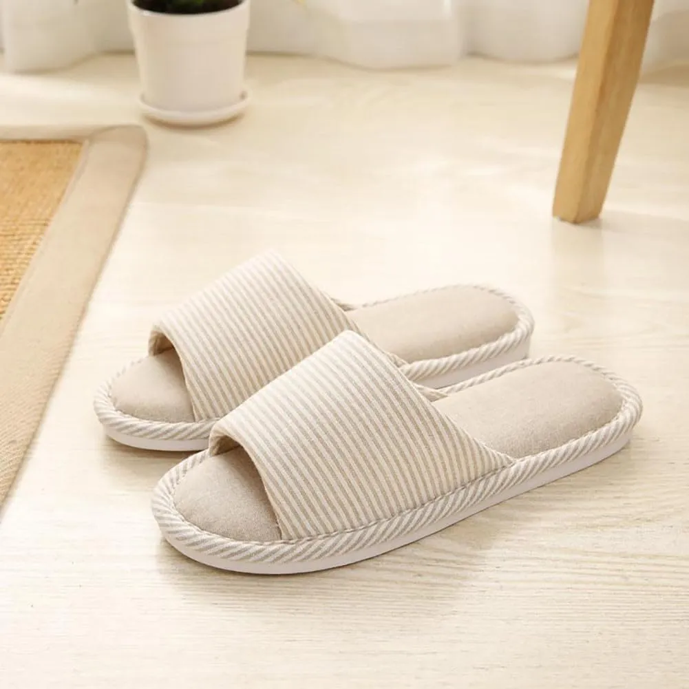 Womens Slipper House Slippers Men,4 Pairs Spa Slippers, Non Slip Disposable Slippers for Guest Washable Guest Slippers Travel Slippers Slide Slipper Bride Slippers with 4 Different Sizes