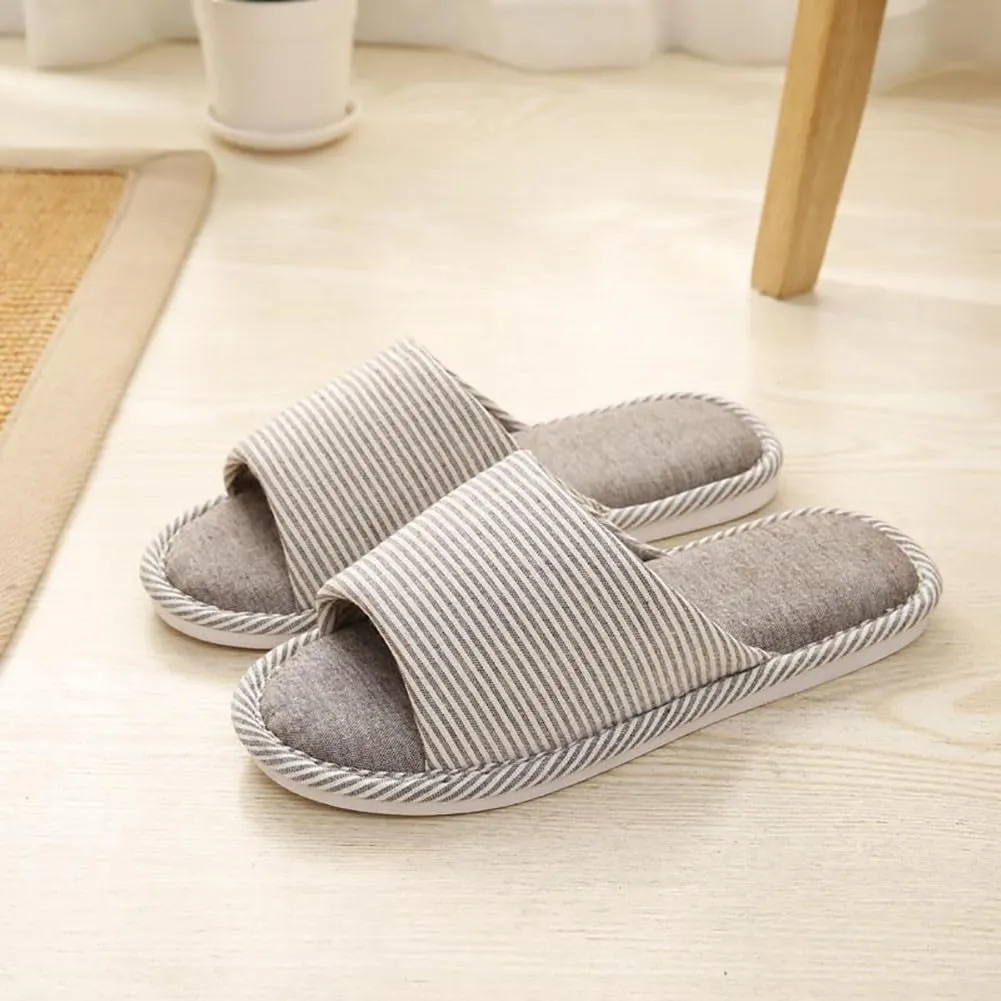 Womens Slipper House Slippers Men,4 Pairs Spa Slippers, Non Slip Disposable Slippers for Guest Washable Guest Slippers Travel Slippers Slide Slipper Bride Slippers with 4 Different Sizes
