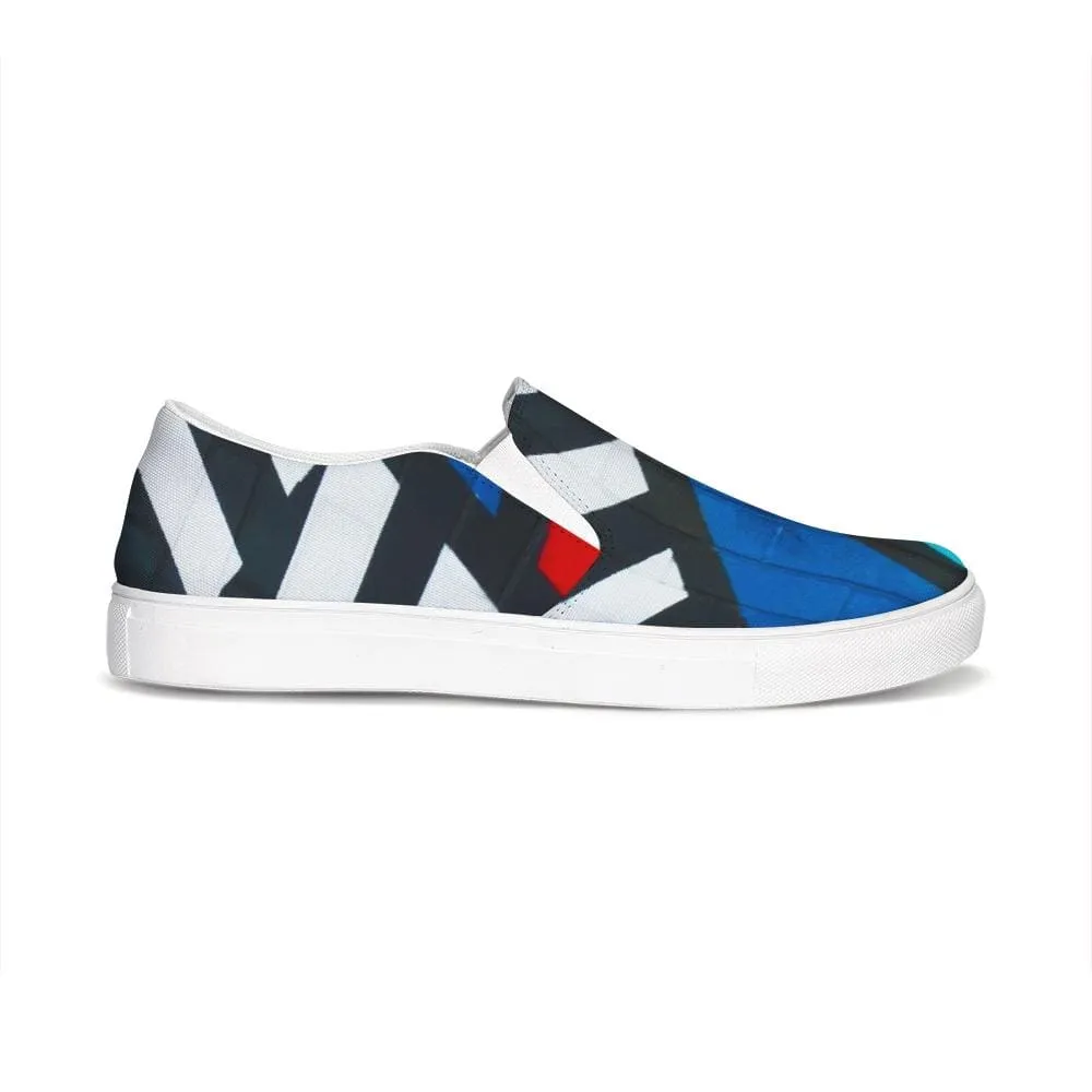 Womens Sneakers - Multicolor Low Top Slip-on Canvas Sports Shoes - S998857 by inQue.Style