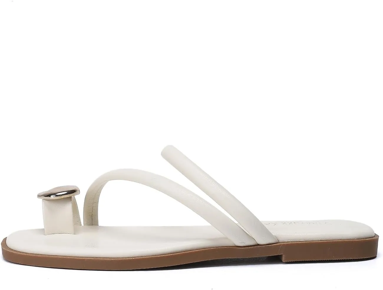 Women's Toe Ring Thong Sandals Open Toe Slide Flat Sandals Casual Summer Flip Flop Flat Sandals