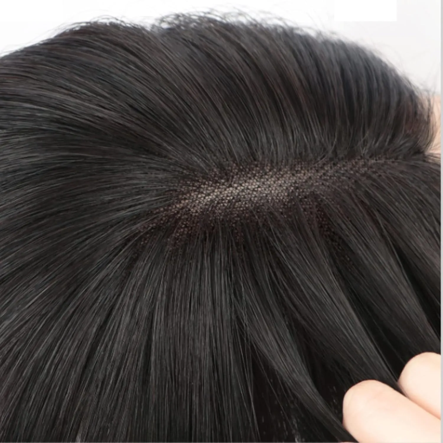 Women's Wig Bangs Wig Piece Full Real Human Hair Patch Fluffy Increase Hair Volume Fluffy Cover Gray Hair Women's Wigs Hair Piece(10-(13-12) 25CM-brown)