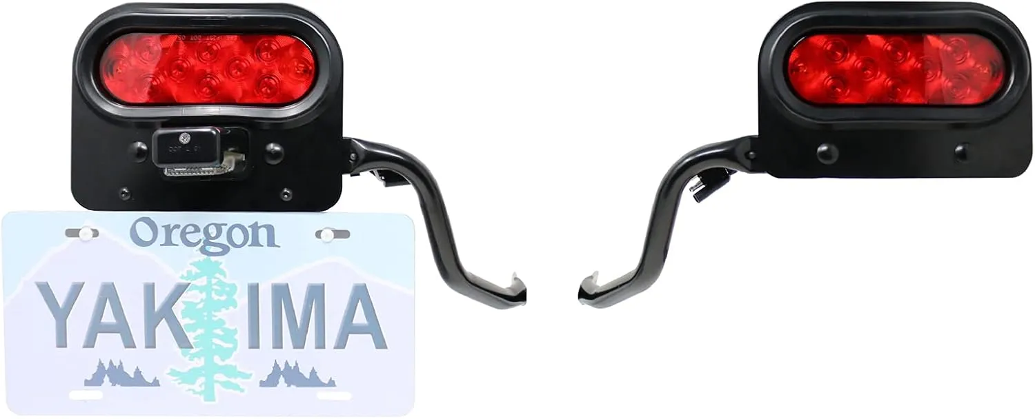 Yakima 5.4 Pound Waterproof EXO LitKit System License Plate and Light Kit with Tail Lights Accessory for EXO Swingbase Hitch Rack System, Black
