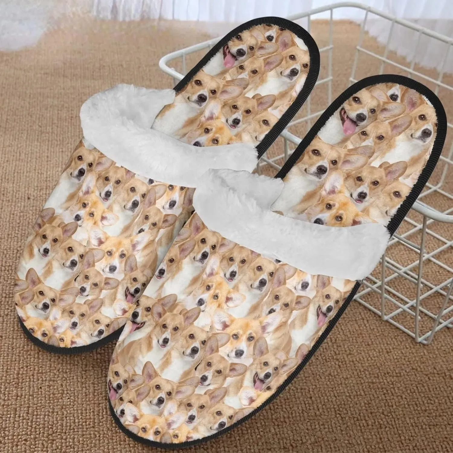 Yzaoxia House Slippers Women XS-XL Plush Lightweight Bedroom Slippers Indoor Fuzzy Slippers Winter